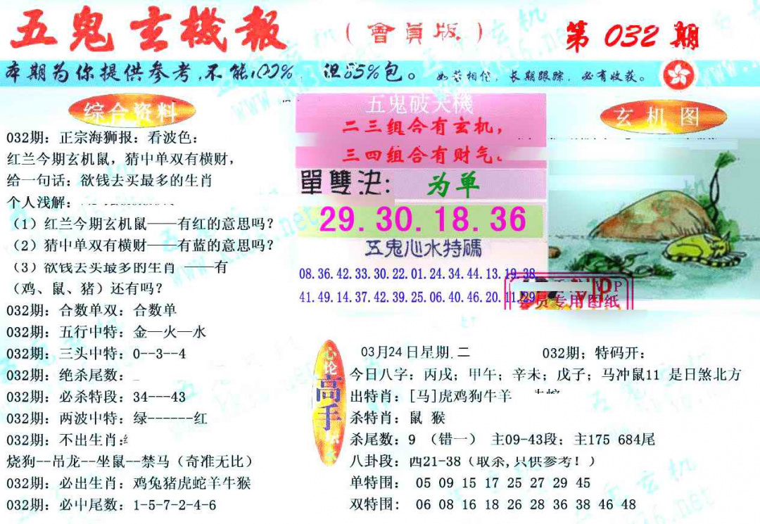 032期新五鬼玄机[图]